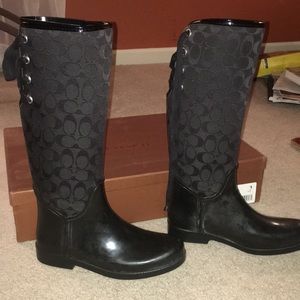 Coach rain boots